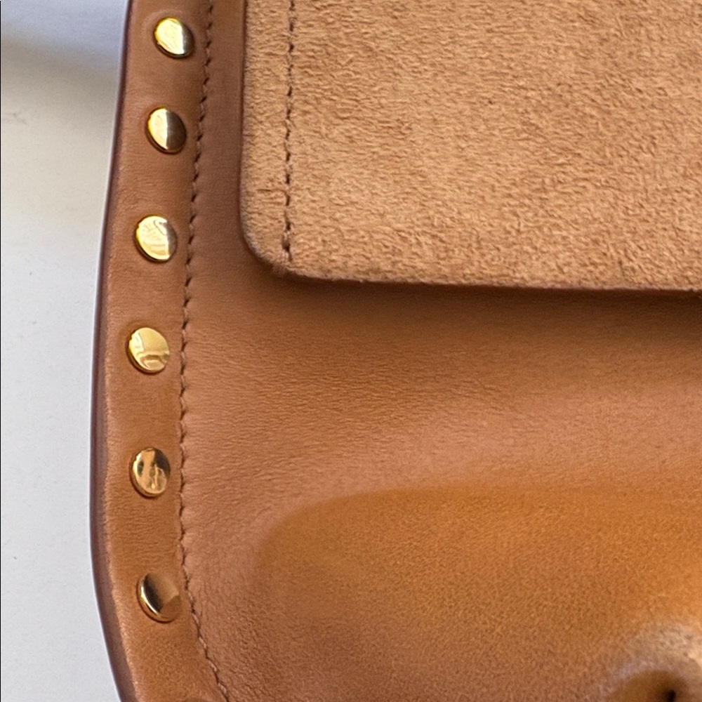 Isabel Marant Asli Leather and Suede Crossbody Bag. - Picture 11 of 12